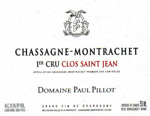 2018 Paul Pillot Chassagne-Montrachet 1er Cru Clos St. Jean Rouge (3000ml)