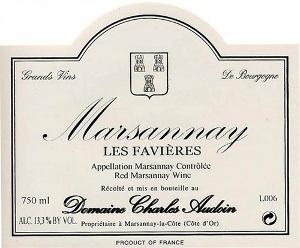 2022 Domaine Charles Audoin Marsannay Les Favières (750ml)