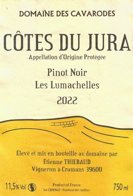 2019 Domaine des Cavarodes (Etienne Thiébaud) Côtes du Jura Rouge Les Lumachelles (750ml)