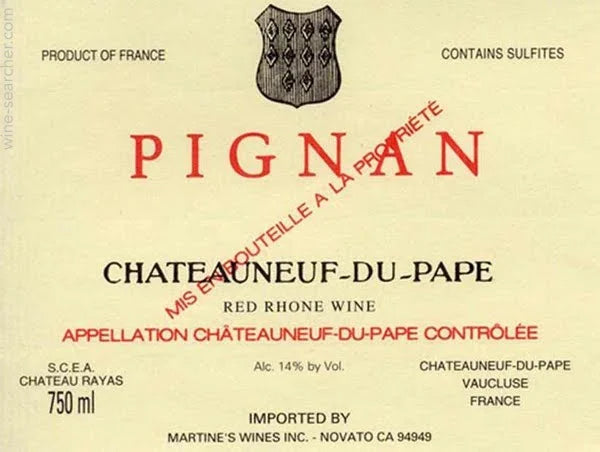 2001 Chateau Rayas Chateauneuf-du-Pape Pignan (750ml)