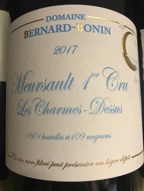 2017 Domaine Bernard-Bonin Meursault 1er Cru Les Charmes-Dessus (750ml)