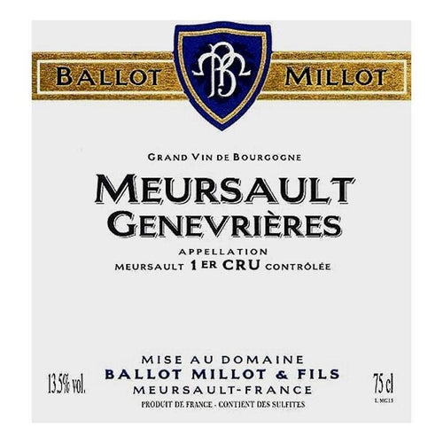 2022 Domaine Ballot Millot Meursault 1er Cru Genevrieres (750ml)