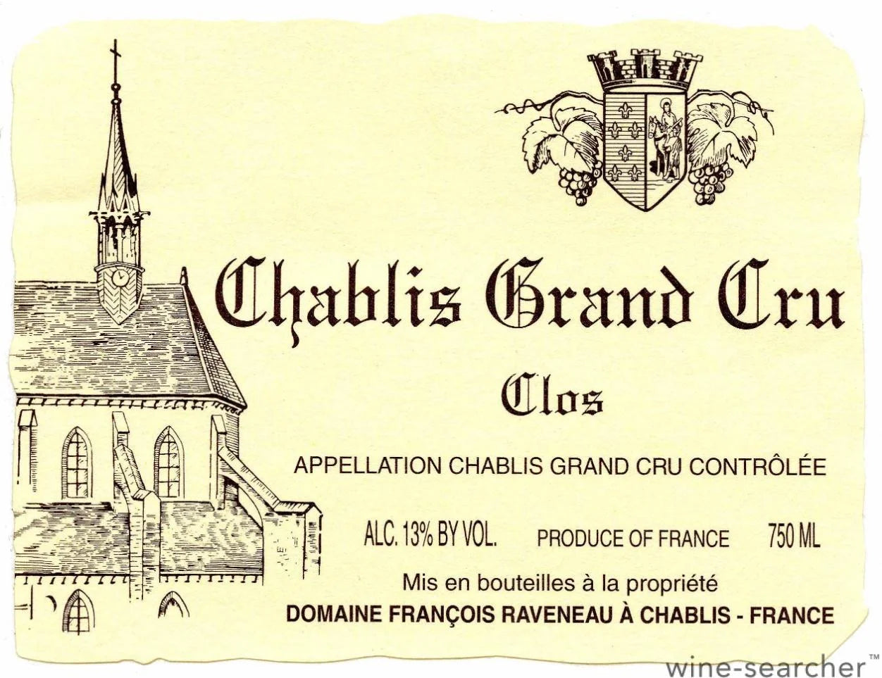2011 François Raveneau Chablis Les Clos Grand Cru (750ml) (Chipped Wax)