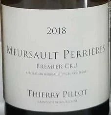 2018 Thierry Pillot Meursault 1er Cru Les Perrières (750ml)