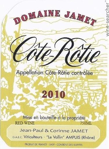 2010 Domaine Jean-Paul Corinne & Loïc Jamet Côte-Rôtie (375ml)