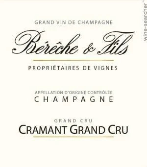 2016 Bérêche et Fils Champagne Grand Cru Blanc de Blancs Extra Brut Cramant (750ml)