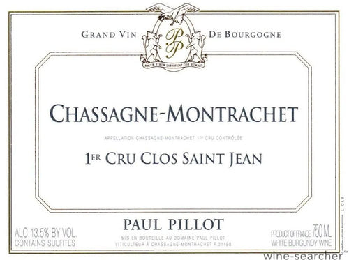 2019 Domaine Paul Pillot Chassagne-Montrachet Clos St Jean 1er Blanc (750ml)