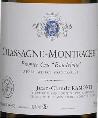 2021 Jean-Claude Ramonet Chassagne Montrachet Boudriotte Blanc (750ml)