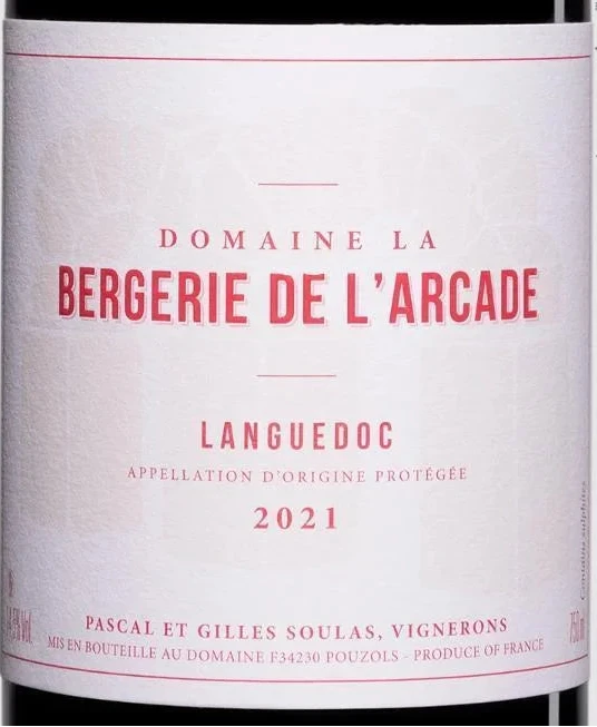 2021 Bergerie de l'Arcade Languedoc (750ml)