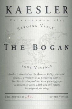 2004 Kaesler Shiraz The Bogan Barossa Valley (750ml)