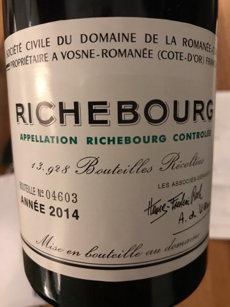 2014 Domaine de la Romanée-Conti Richebourg (750ml)