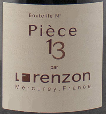 2018 Bruno Lorenzon Mercurey 1er Cru Piece 13 (750ml)