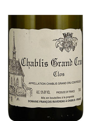 2018 François Raveneau Chablis Grand Cru Les Clos (750ml)