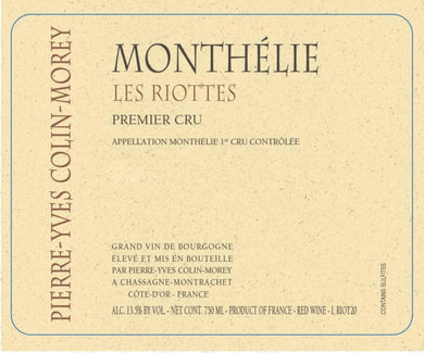 2023 Pierre-Yves Colin-Morey Monthelie Les Riottes 1er Cru (750ml)