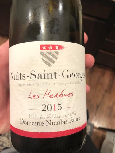 2015 Domaine Nicolas Faure Nuits St. Georges Les Herbues (750ml)