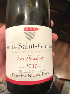 2015 Domaine Nicolas Faure Nuits St. Georges Les Herbues (750ml)