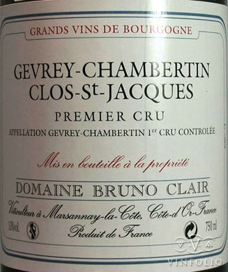 2010 Domaine Bruno Clair Gevrey-Chambertin 1er Cru Clos St. Jacques (1500ml)