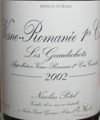 2001 Nicolas Potel Vosne-Romanée 1er Cru Les Gaudichots (750ml)