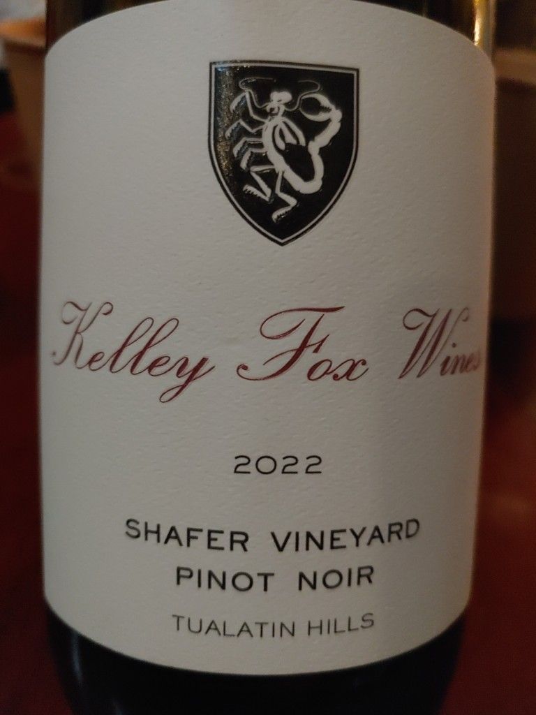 2023 Kelley Fox Wines Pinot Noir Shafer Vineyard (750ml)