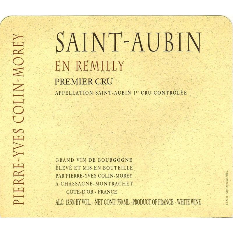 2022 Pierre-Yves Colin-Morey Saint-Aubin 1er Cru En Remilly Blanc (750ml)