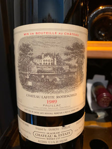 1989 Chateau Lafite Rothschild, Pauillac (750ml) **