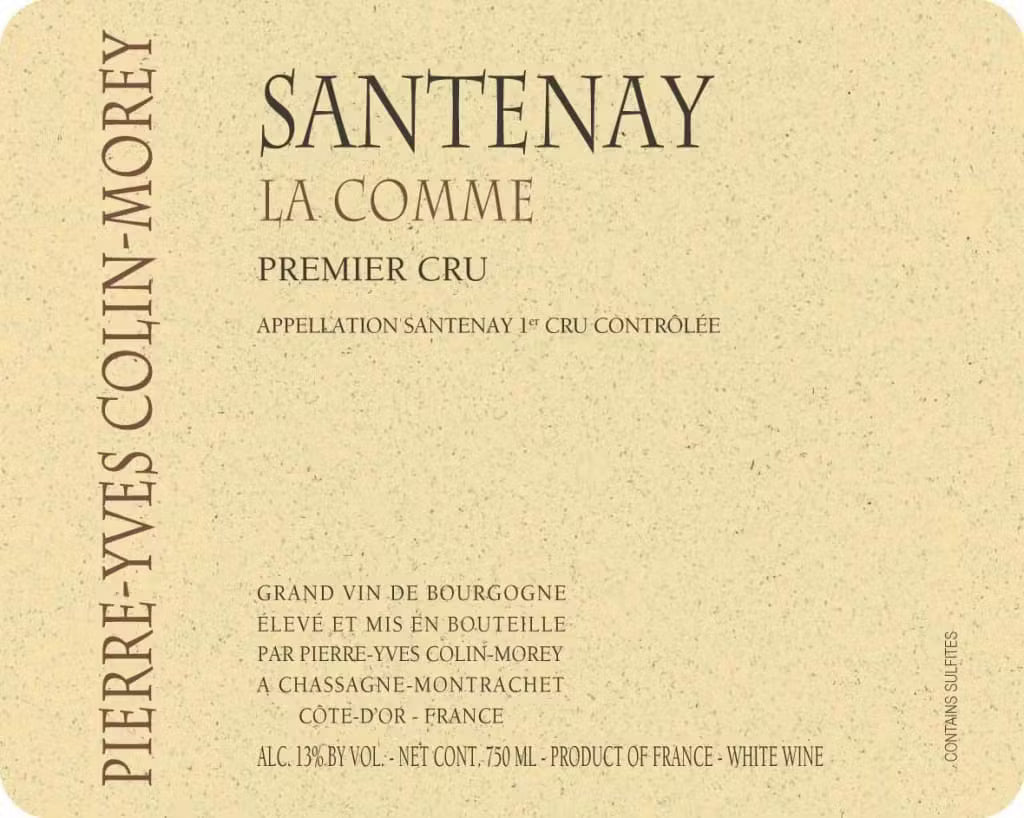 2023 Pierre-Yves Colin-Morey Santenay La Comme 1er Cru (750ml)