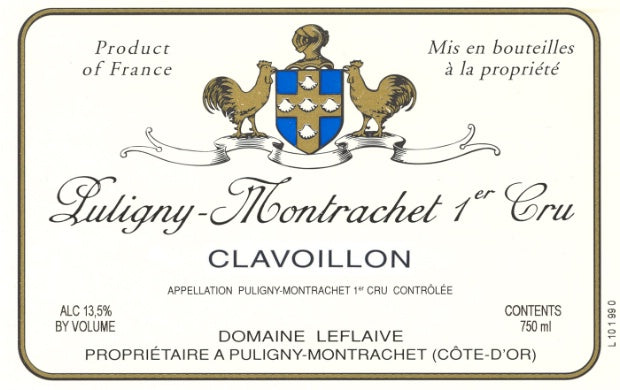 2001 Domaine Leflaive Puligny-Montrachet 1er Cru Clavoillon (750ml)