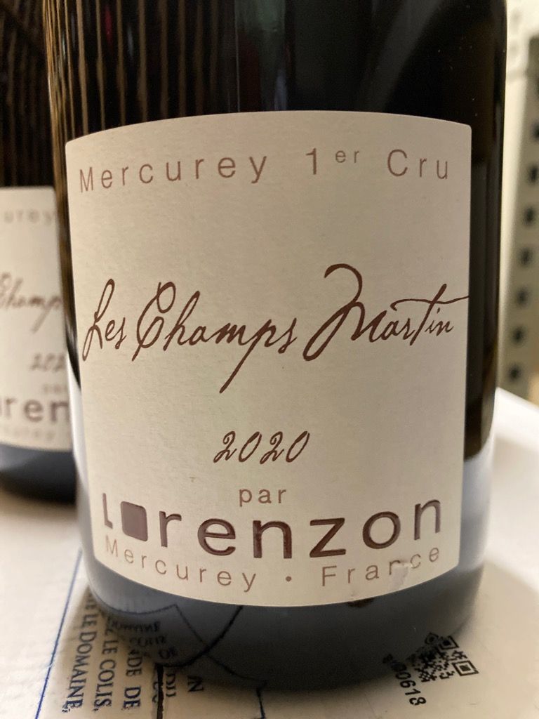 2020 Domaine Bruno Lorenzon Mercurey 1er Cru Les Champs Martin (750ml)