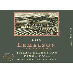 2006 Lemelson Pinot Noir Thea's Selction Willamette Valley (750ml)