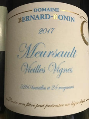 2017 Domaine Bernard-Bonin Meursault VV (750ml)