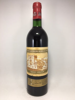 1981 Ducru Beaucaillou, St Julien  (Lower neck, solid cork, good label) (750ml)