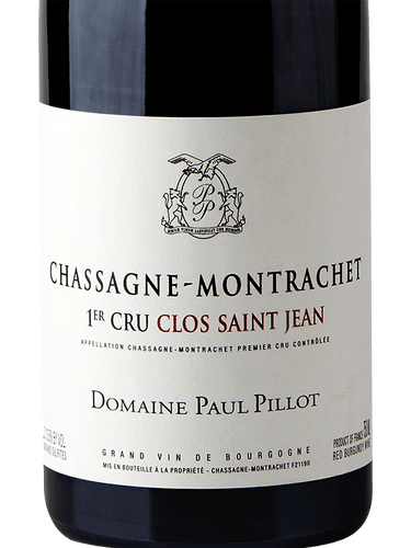 2021 Paul Pillot Chassagne-Montrachet 1er Cru Clos St. Jean Rouge (750ml)