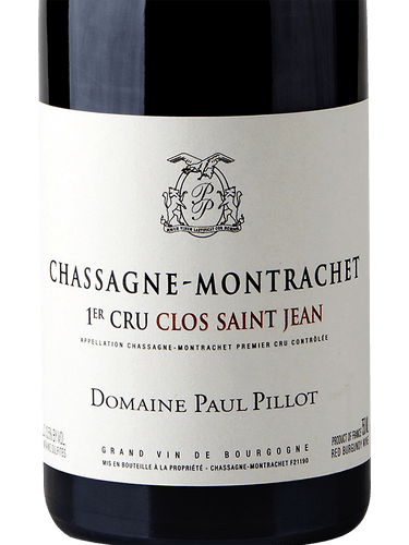 2022 Paul Pillot Chassagne-Montrachet 1er Cru Clos St. Jean Rouge (750ml)