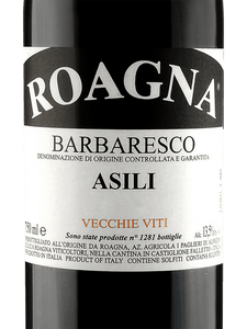2012 Roagna Barbaresco Asili Vecchie Viti 3L (3000ml)