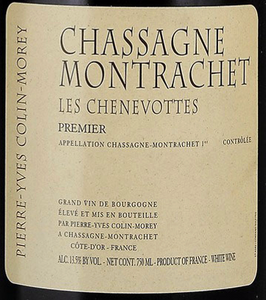 2022 Pierre-Yves Colin-Morey Chassagne-Montrachet 1er Cru Les Chenevottes 3L (3000ml)