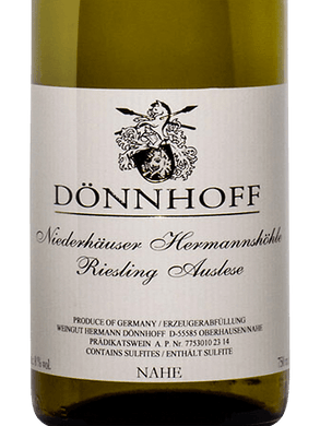 2022 Donnhoff Niederhauser Hermannshohle Riesling Auslese (375ml)