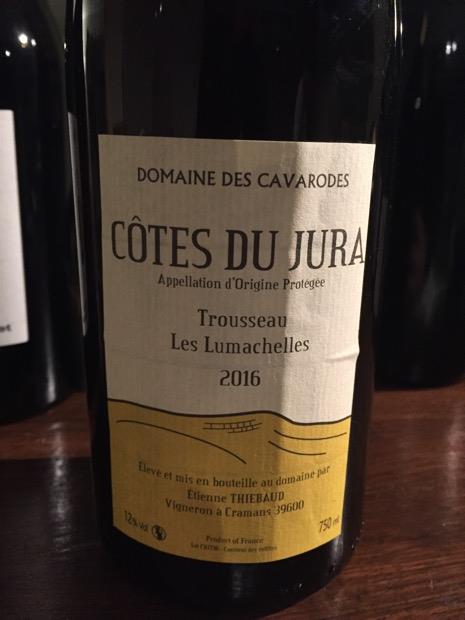 2013 Domaine des Cavarodes (Etienne Thiébaud) Trousseau Côtes du Jura Les Lumachelles (750ml)