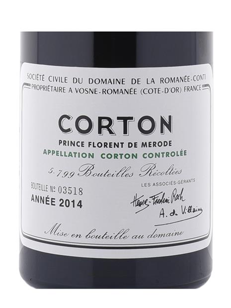 2014 Domaine de la Romanée-Conti Corton Domaine Prince Florent de Merode (750ml)
