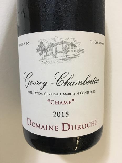 2015 Domaine Duroché Gevrey-Chambertin Champ (750ml)