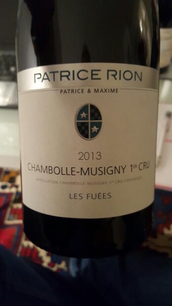 2013 Patrice Rion Chambolle-Musigny 1er Cru Les Fuées  (750ml)