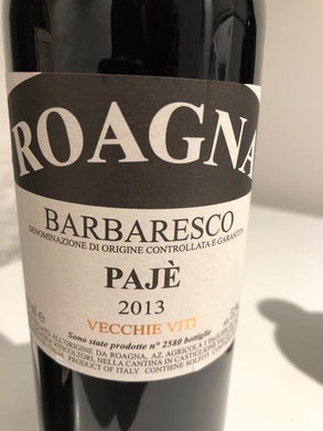 2013 Roagna Barbaresco Vecchie Viti Pajè (750ml)