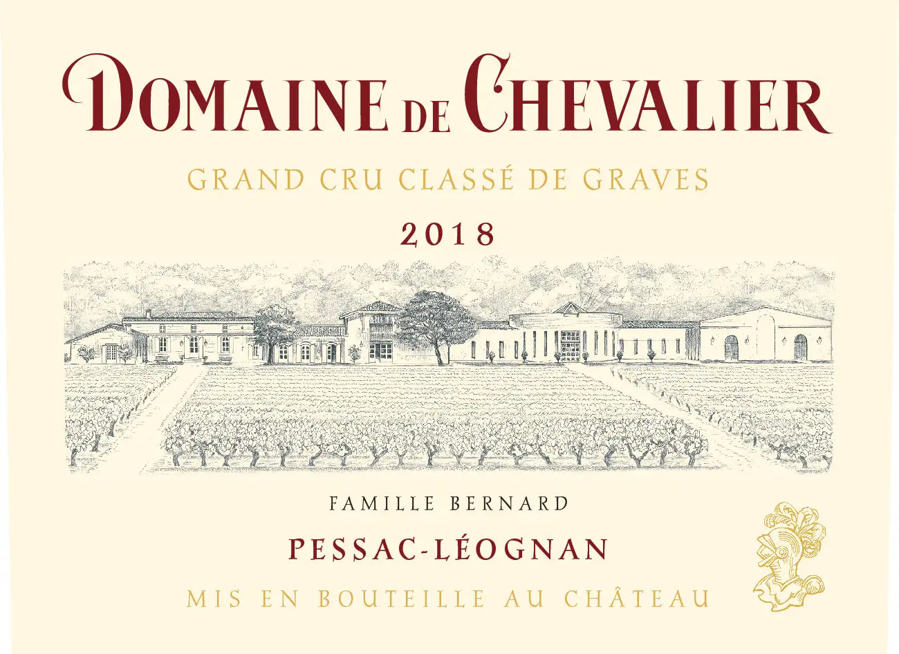 2018 Domaine de Chevalier Rouge, Pessac Leognan (750ml) - Ex-Chateau