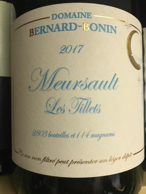 2017 Domaine Bernard-Bonin Meursault Tillets (750ml)