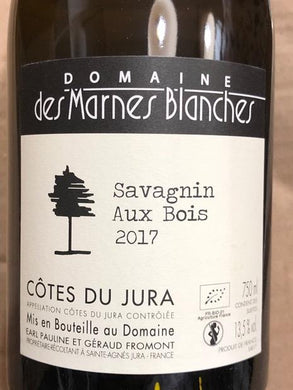 2017 Domaine des Marnes Blanches Cotes du Jura Savagnin 'Aux Bois' (750ml)