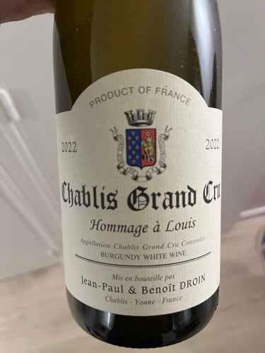 2022 Jean-Paul & Benoit Droin Chablis Grand Cru Hommage à Louis (750ml)