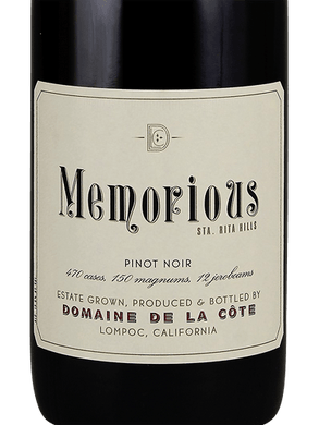 2021 Domaine de la Côte Pinot Noir Memorious (750ml)