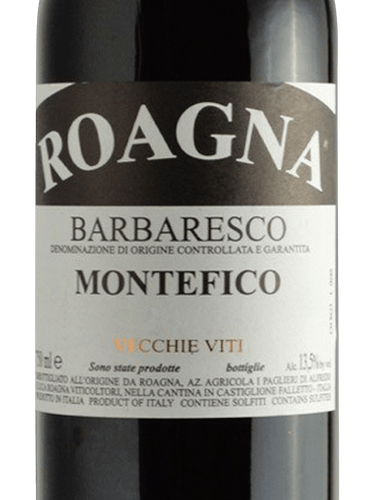 2013 Roagna Barbaresco Montefico Vecchie Viti (750ml)