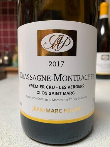 2017 Domaine Jean-Marc Pillot Chassagne-Montrachet 1er Cru Les Vergers Clos Saint-Marc (750ml)