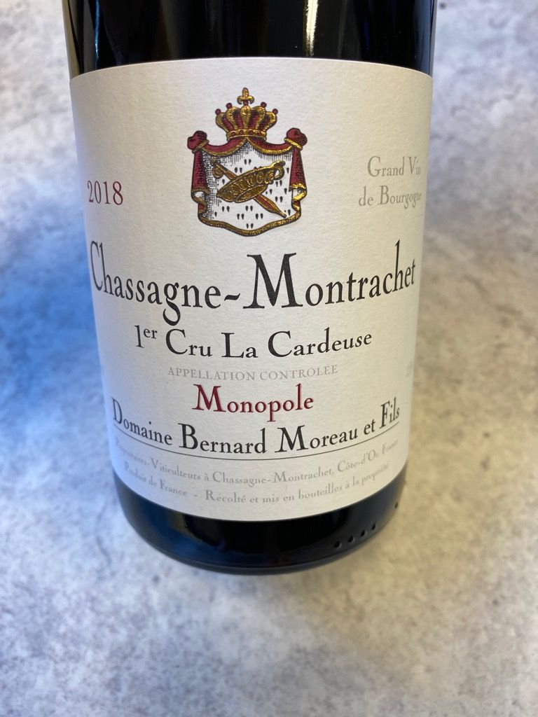 2021 Domaine Bernard Moreau et Fils Chassagne-Montrachet 1er Cru Morgeot La Cardeuse Rouge (750ml)