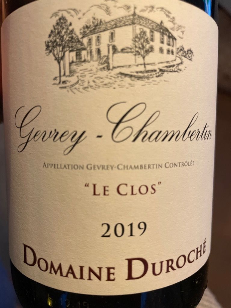 2019 Domaine Duroché Gevrey-Chambertin Le Clos (750ml)